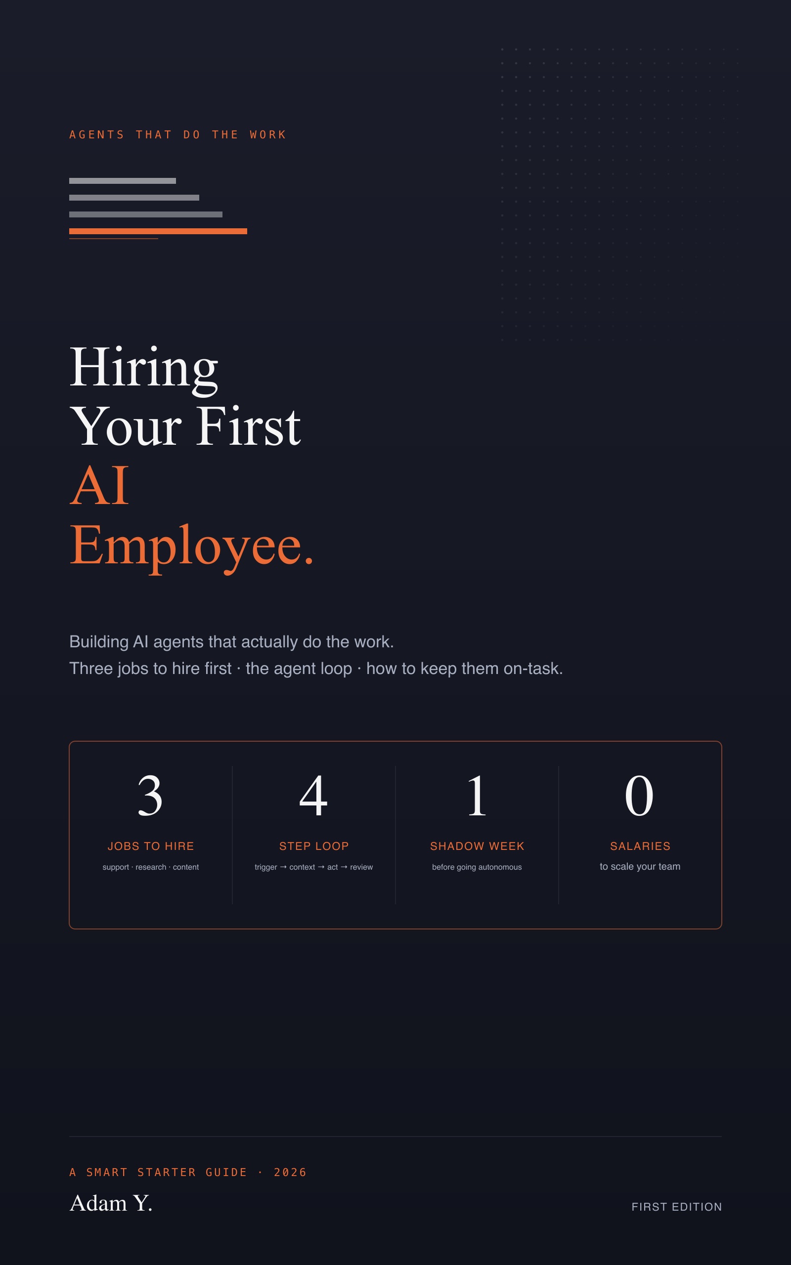 Cover of Hiring Your First AI Employee