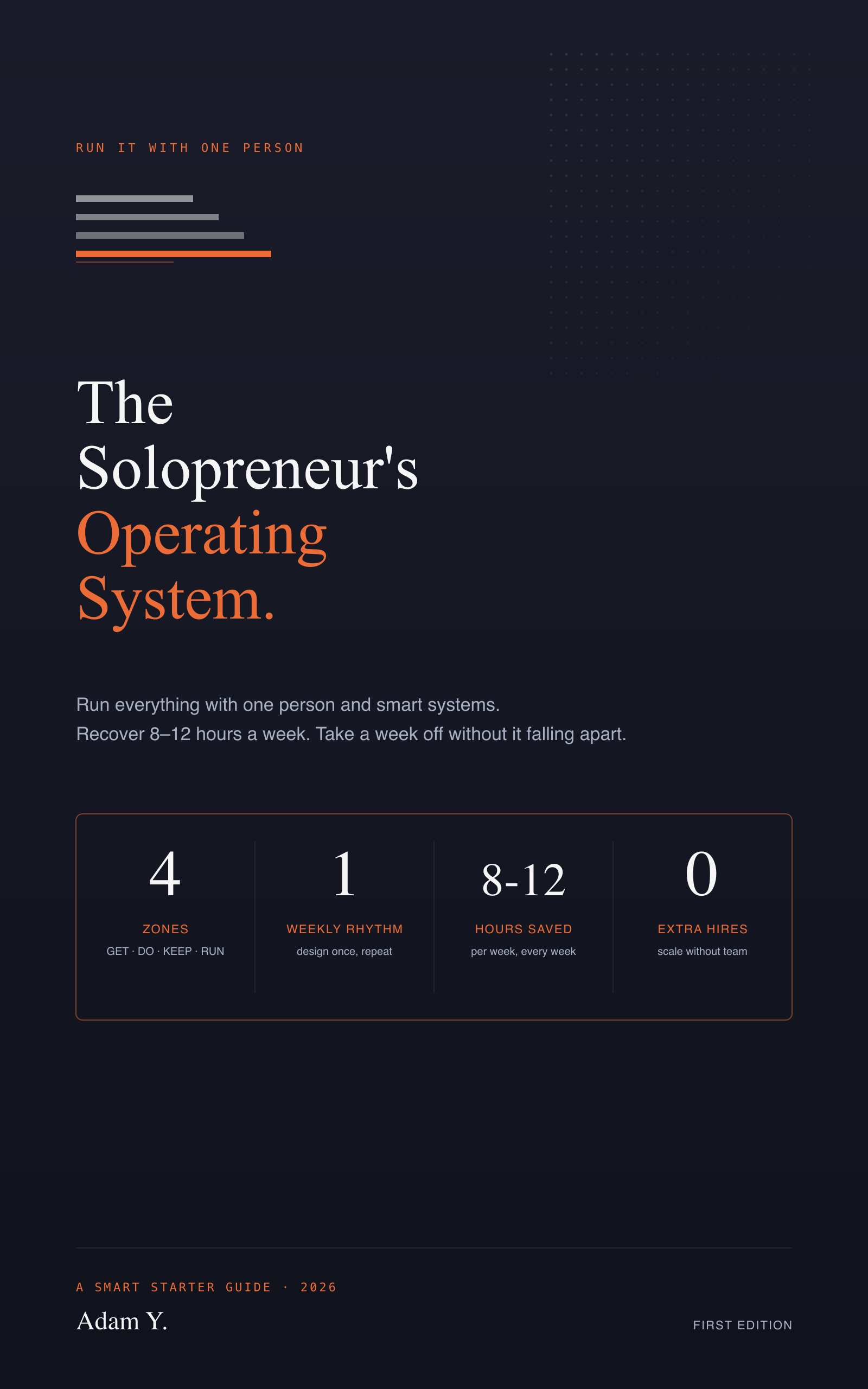 Cover of The Solopreneur's Operating System
